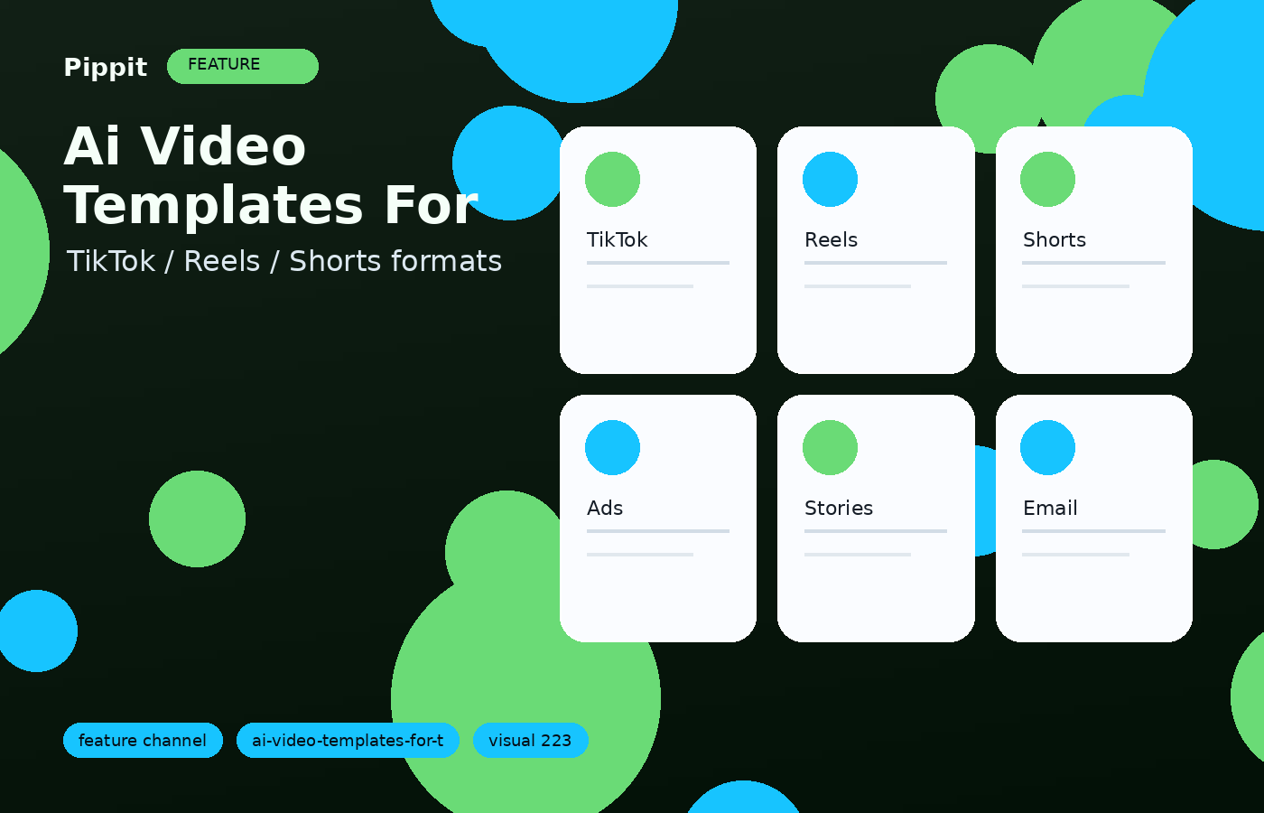 Ai Video Templates for Tiktok match the format to the social channel visual
