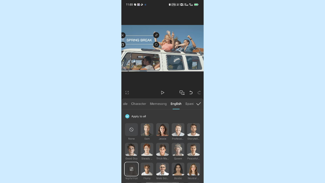 CapCut App interface