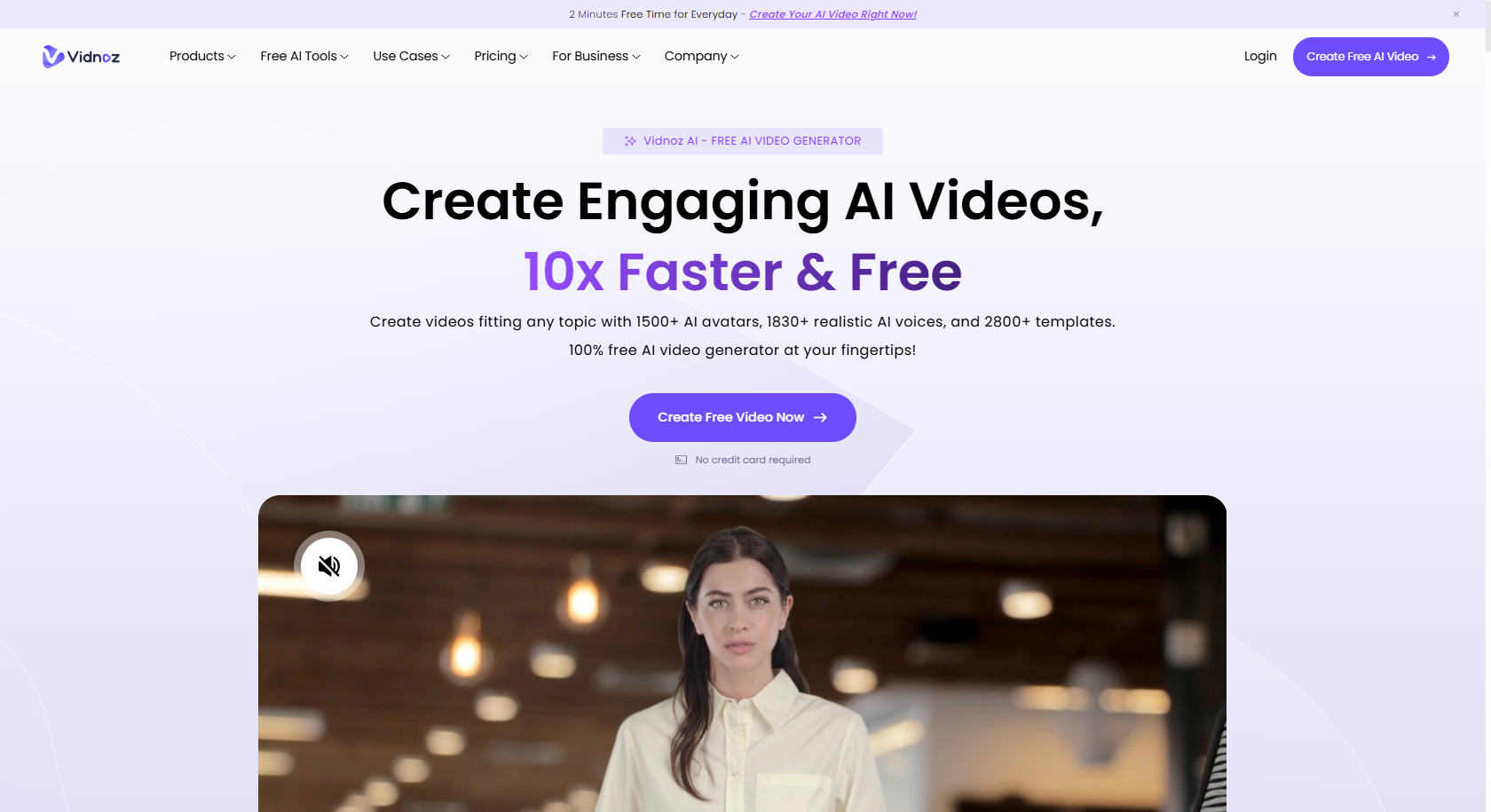 Vidnoz AI video generator