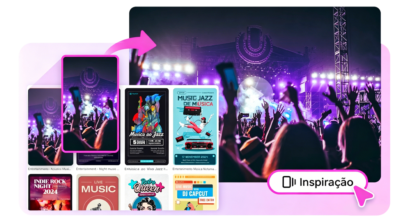 Com o visualizador de música para PC do Pippit você tem modelos personalizáveis para visuais personalizados