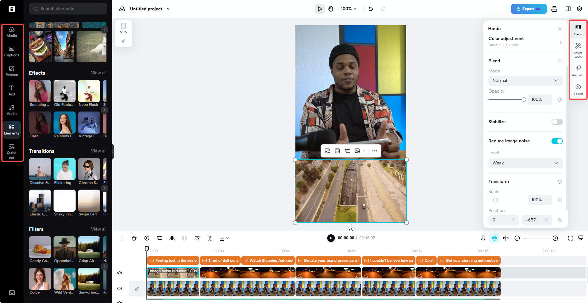 Edit more interface