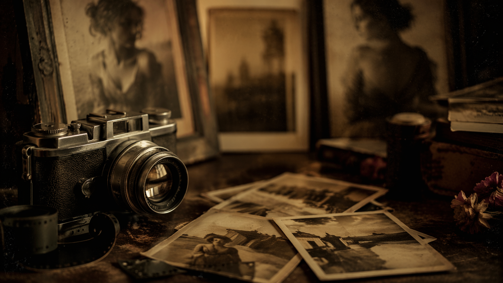 Dreamina Vintage AI Photo Prompts prompt example 6: Classic Editorial Pose