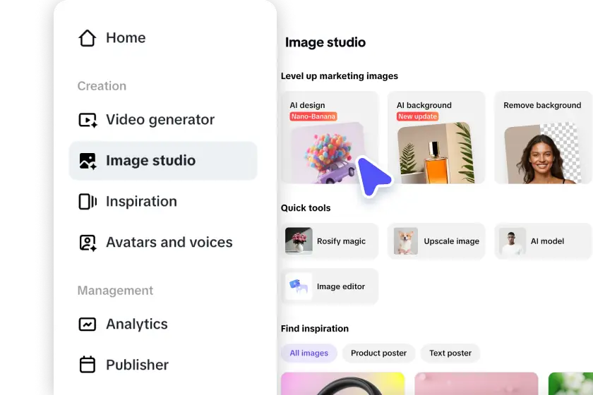 Open the AI design tool