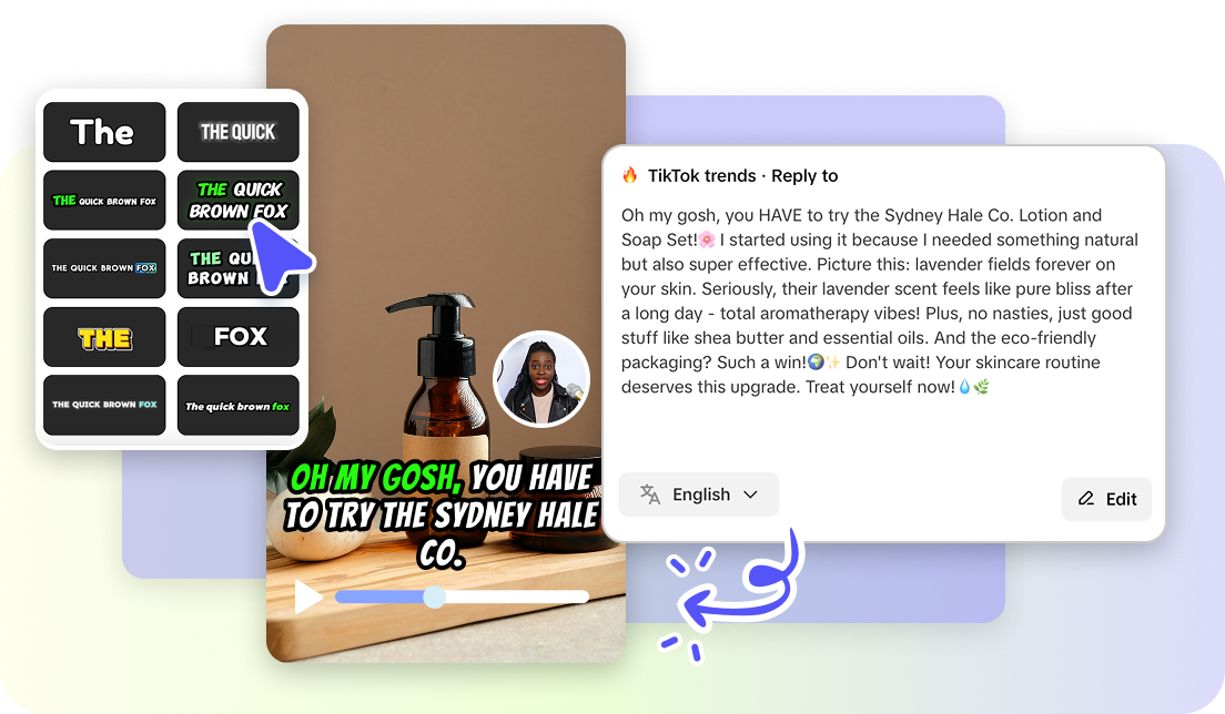 Quick edit in Pippit