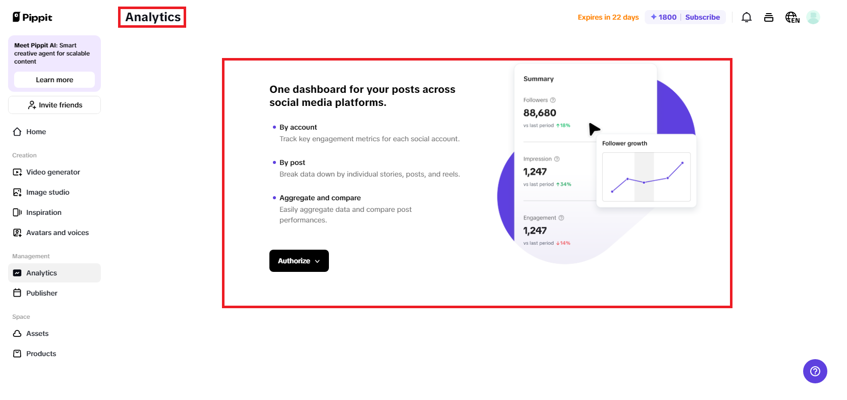 Real-time analytics & engagement tracking