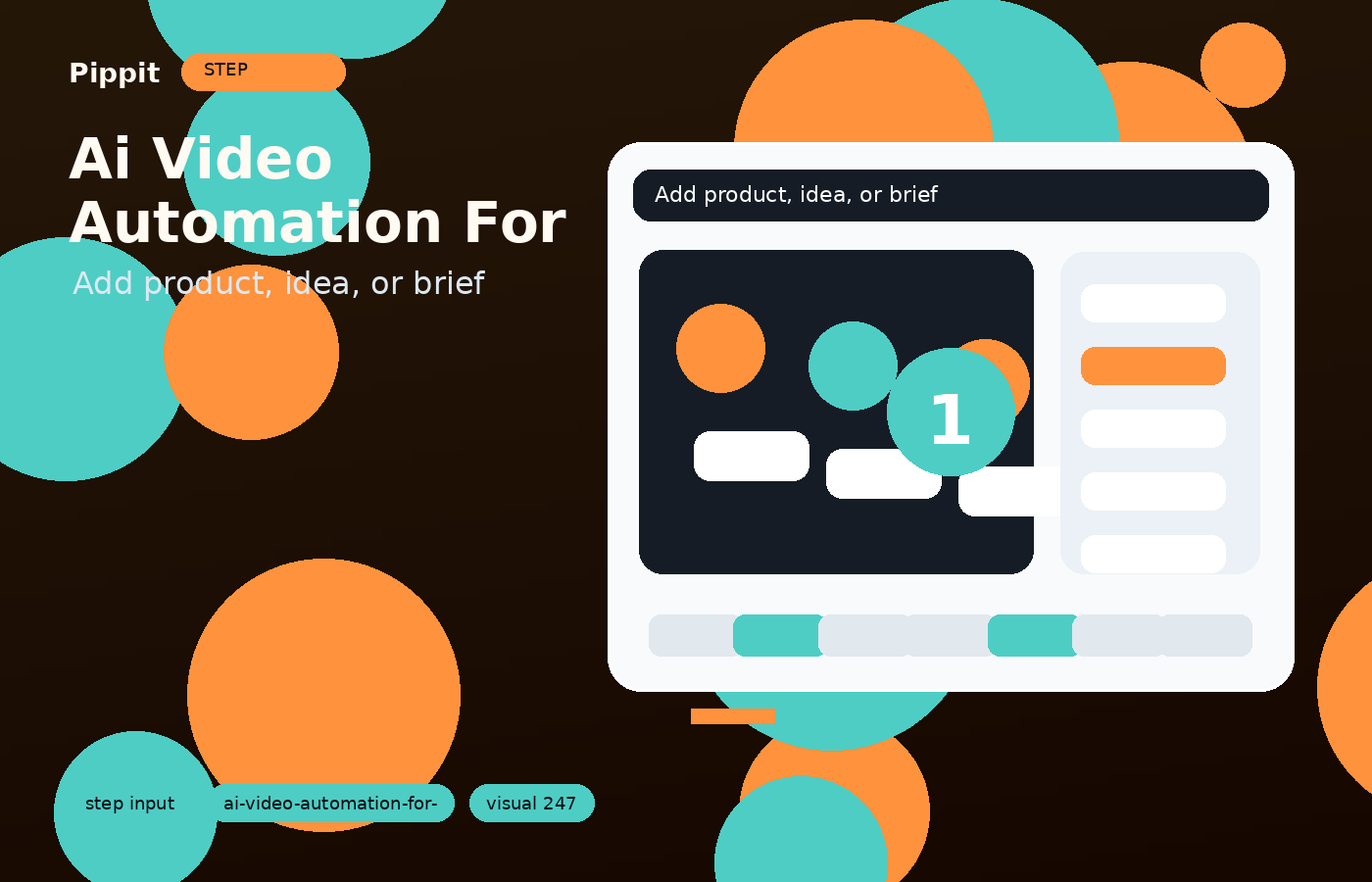 ai video automation for social media input step in Pippit
