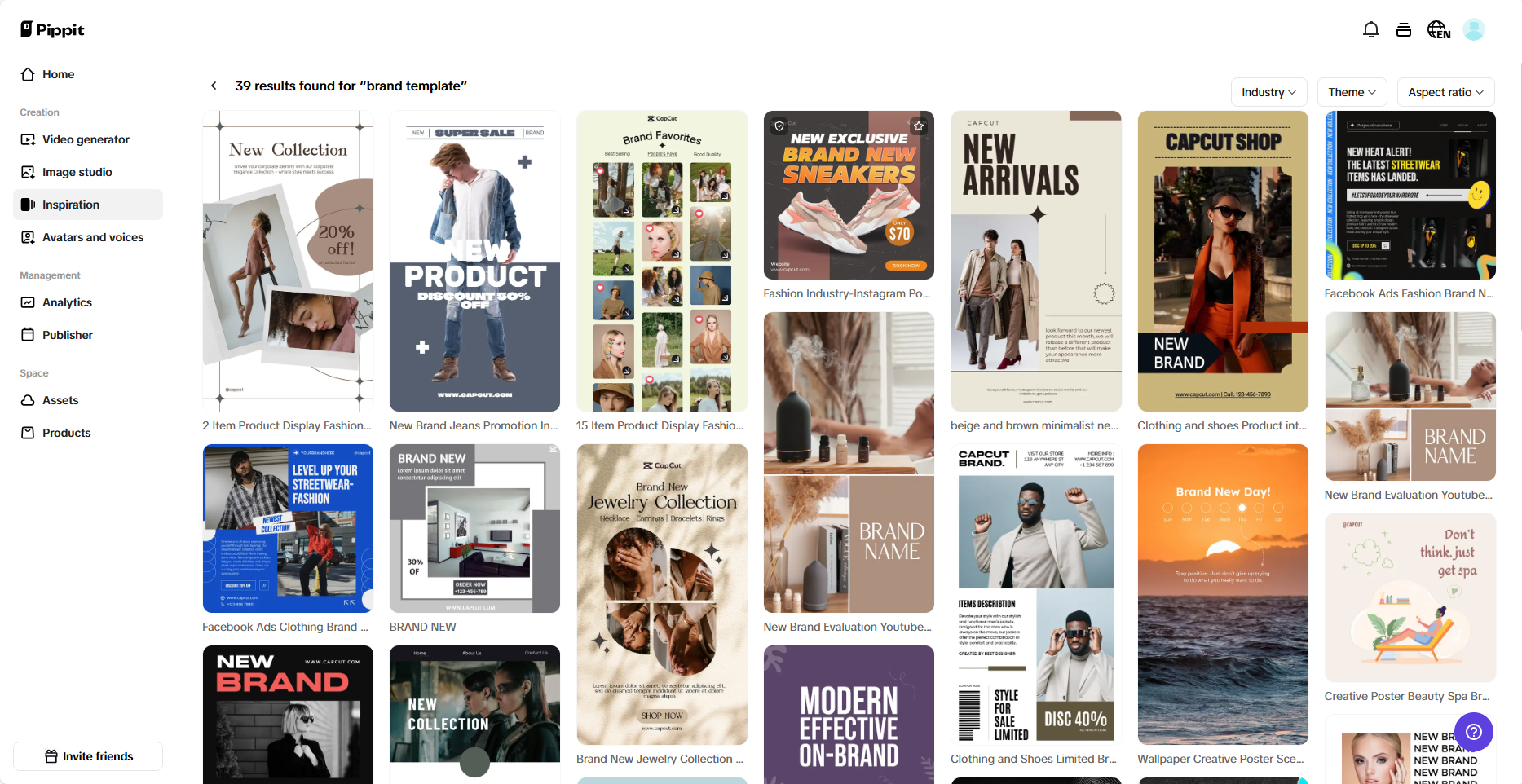 Professionally designed templates