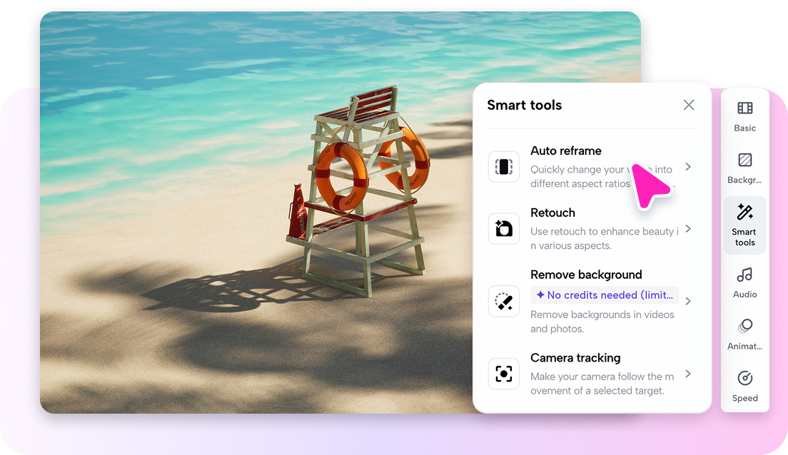 Video editing tools in Pippit