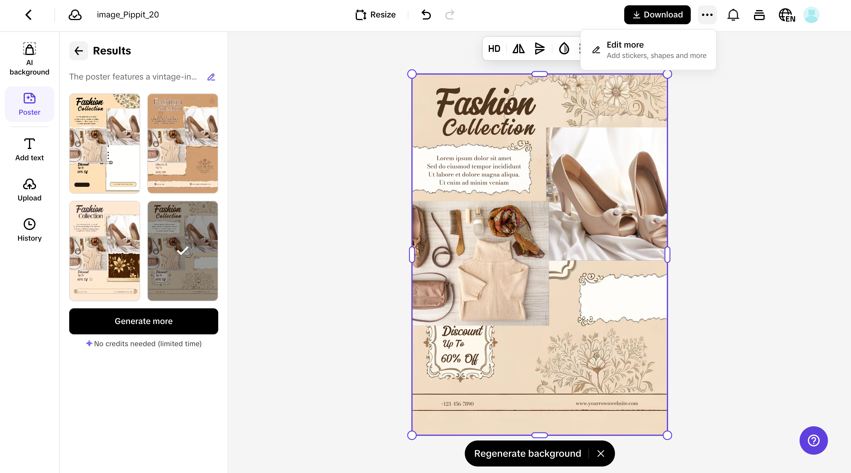 Customize your poster