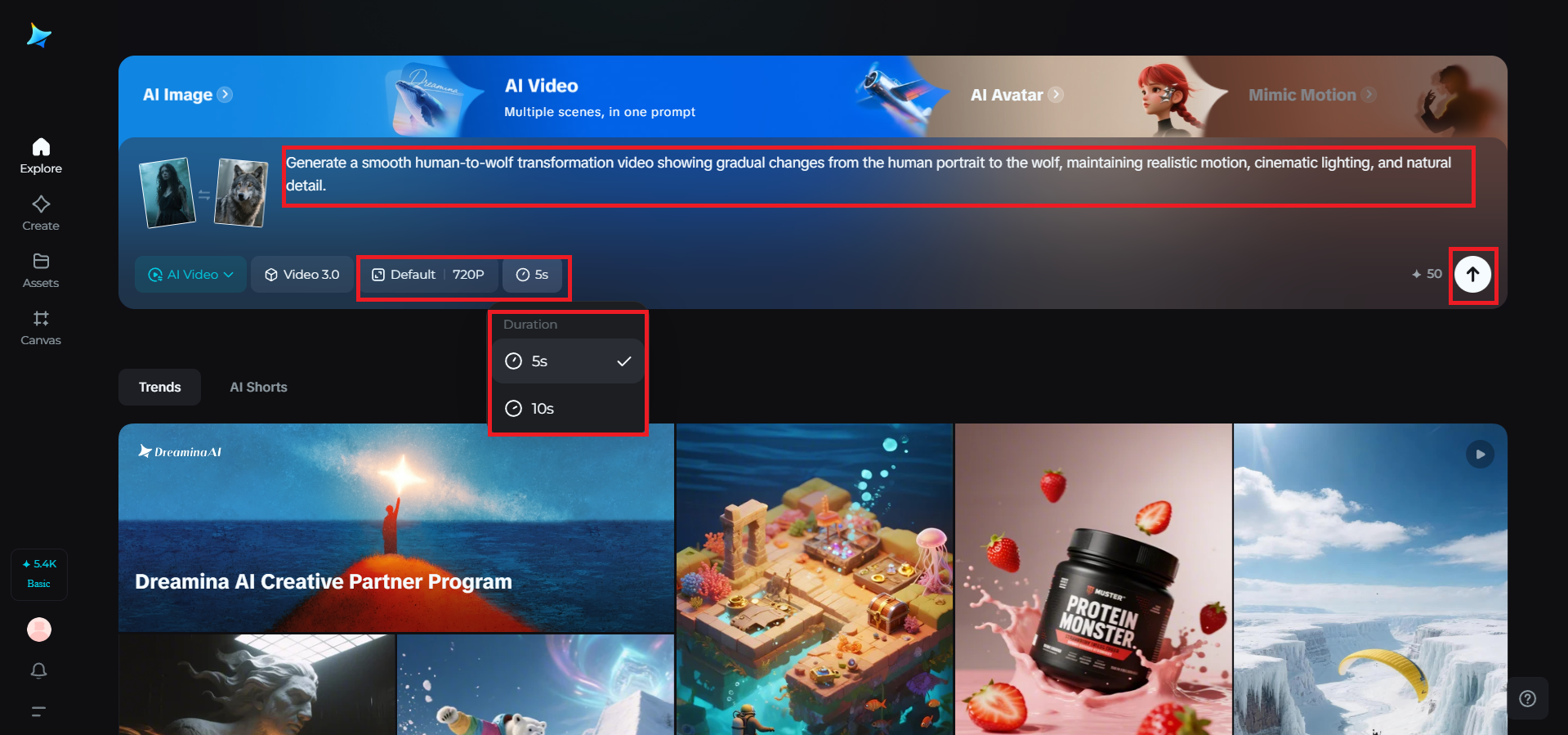 Add text prompt and generate