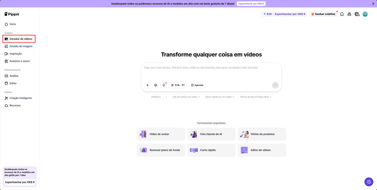 Transformar texto em áudio com o gerador de voz com IA