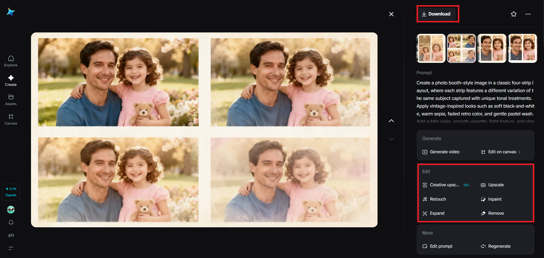 お気に入りのバージョンを絞り込んでダウンロード