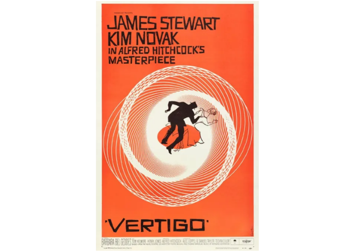 Minimalist Vertigo movie poster