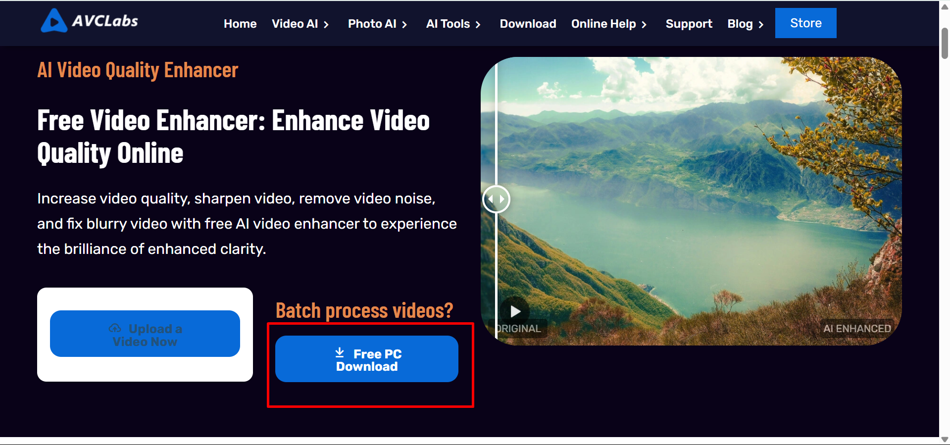 Downloading and installing the free trial version of AVCLabs Video Enhancer AI