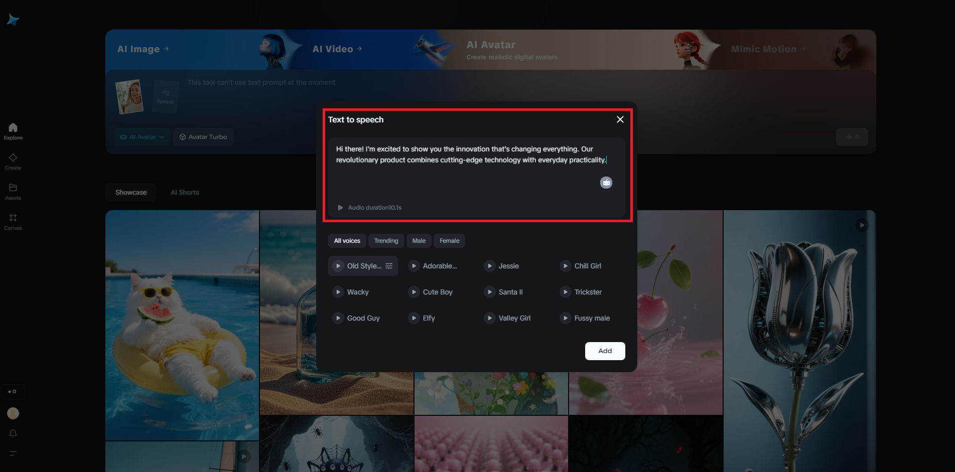 trình tạo video quảng cáo