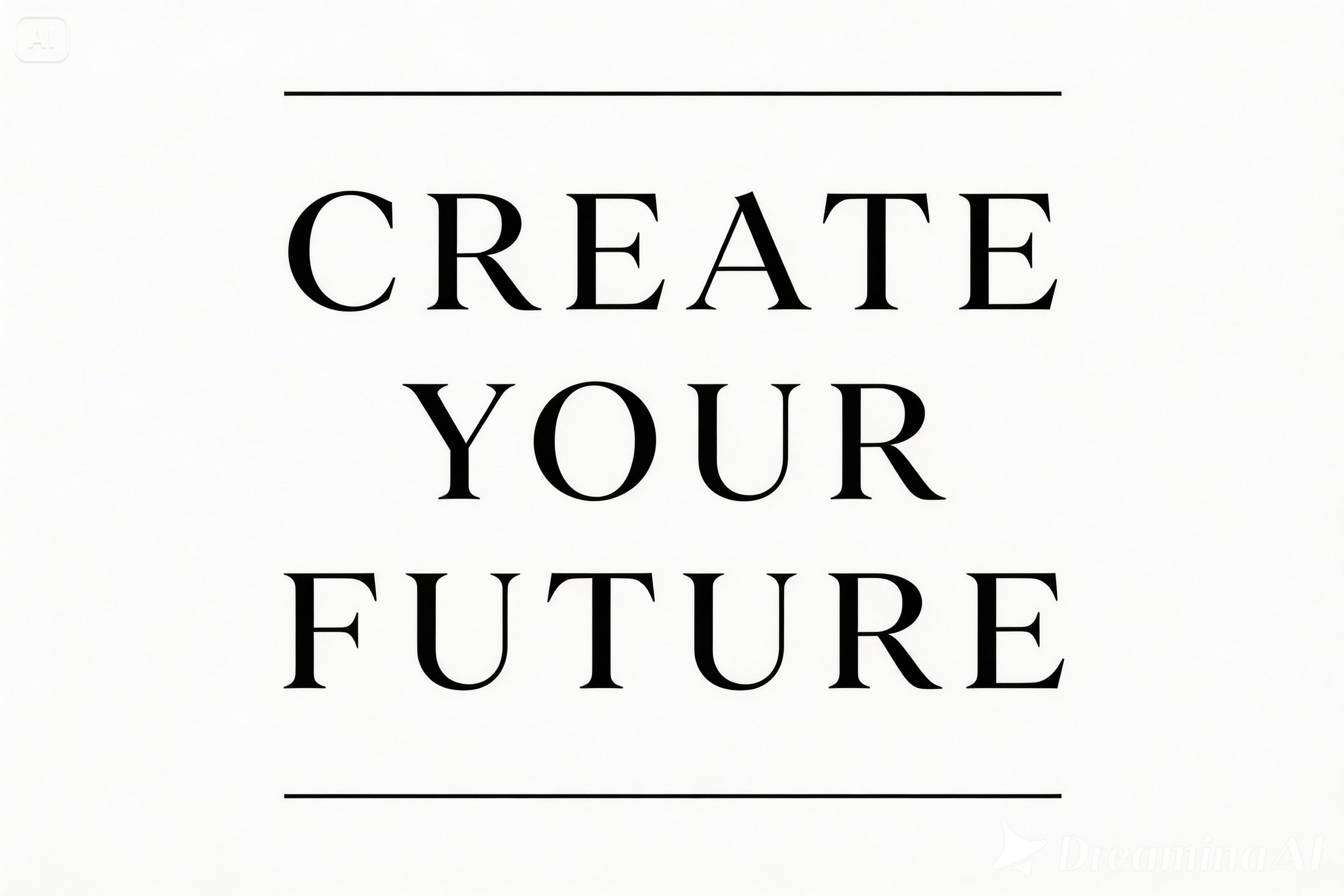 Minimalistic quote sticker