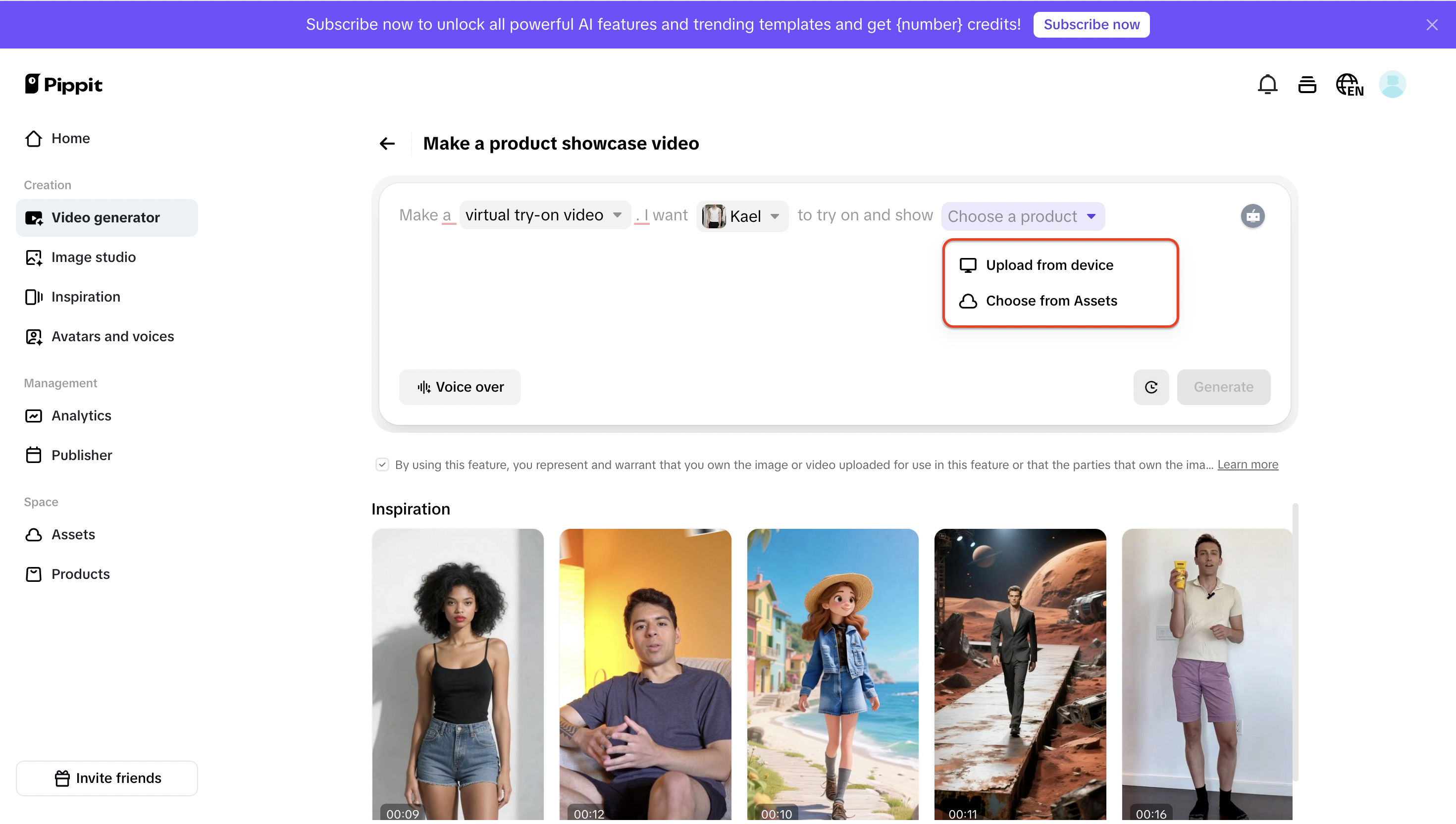 I-upload ang iyong produkto