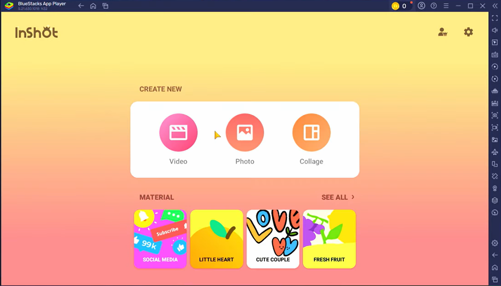 在PC上下載和開啟InShot