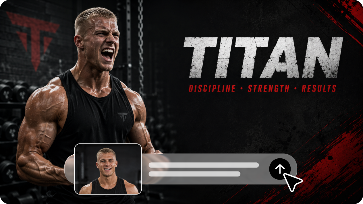 Transform your photos into a branded cover design