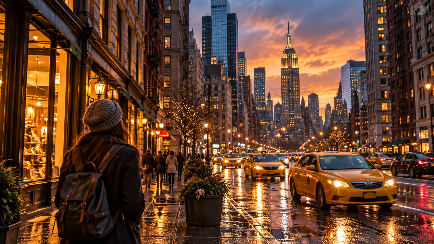 an original New York city portrait shareable prompt result
