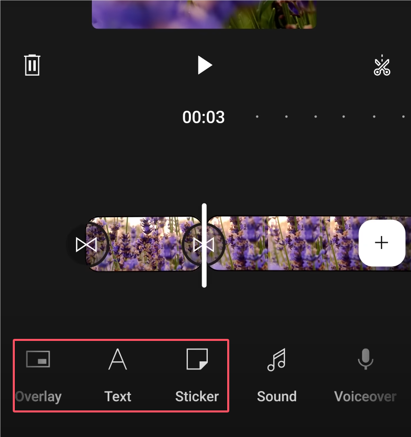 Add overlay in YouTube Create