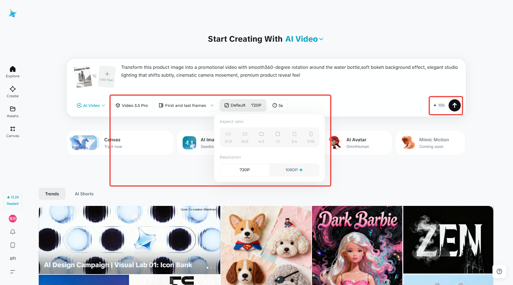 Generate your video
