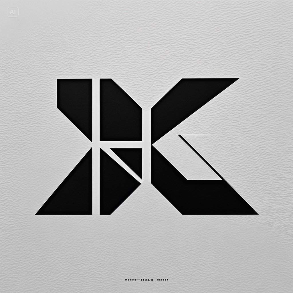 KL monogram logo design