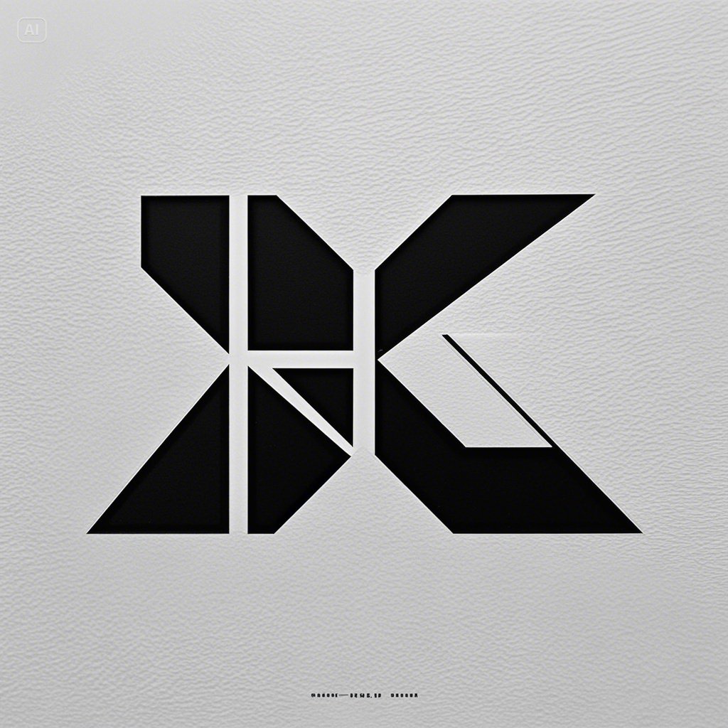 KL monogram logo design