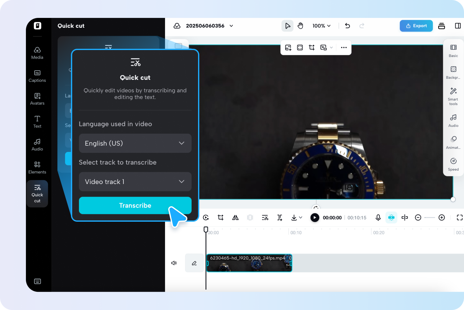 Создайте субтитры