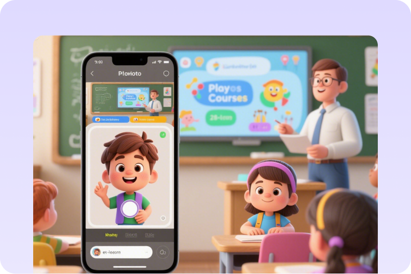 Pembuat avatar kartun foto untuk pembelajaran dalam talian