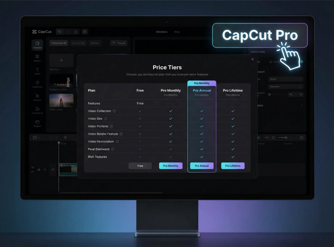 Los precios varían para CapCut Pro
