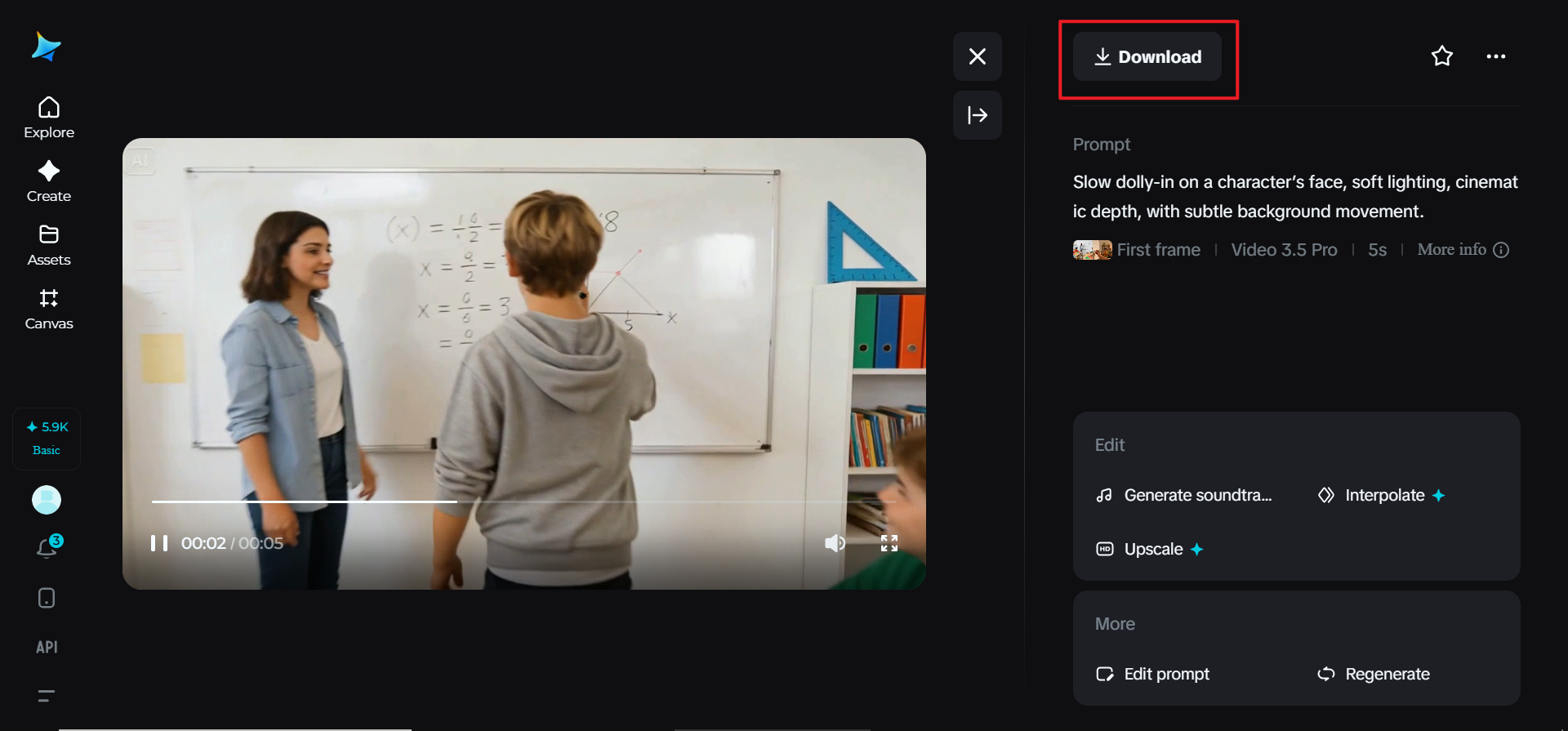 Download your video