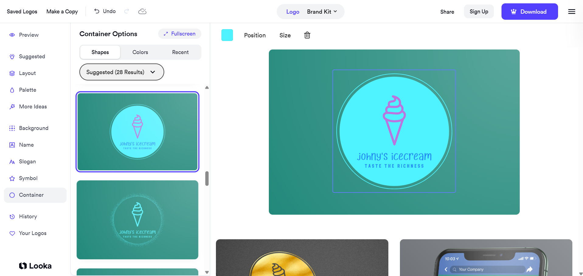 Editați șablonul selectat și descărcați