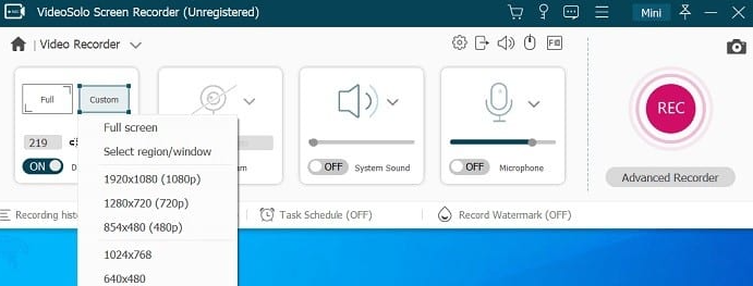 VideoSolo Screen Recorder