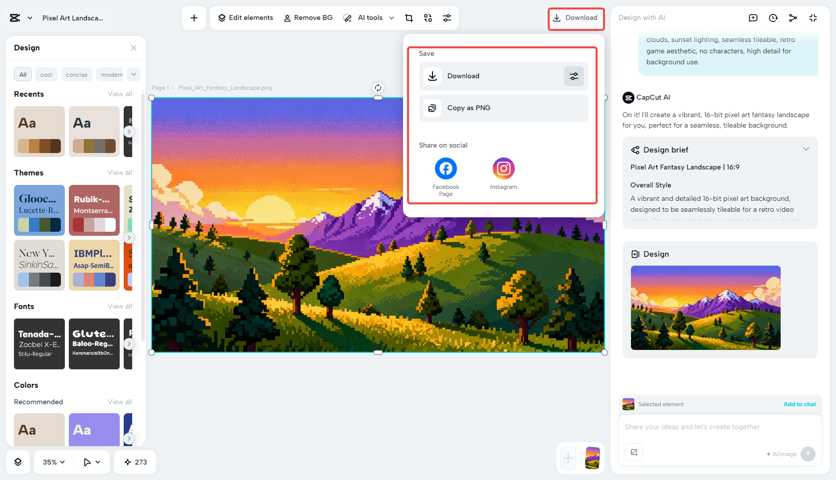 Download the final pixel background