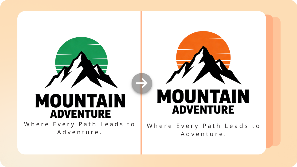 desain tagline dasar dengan transfer gaya AI