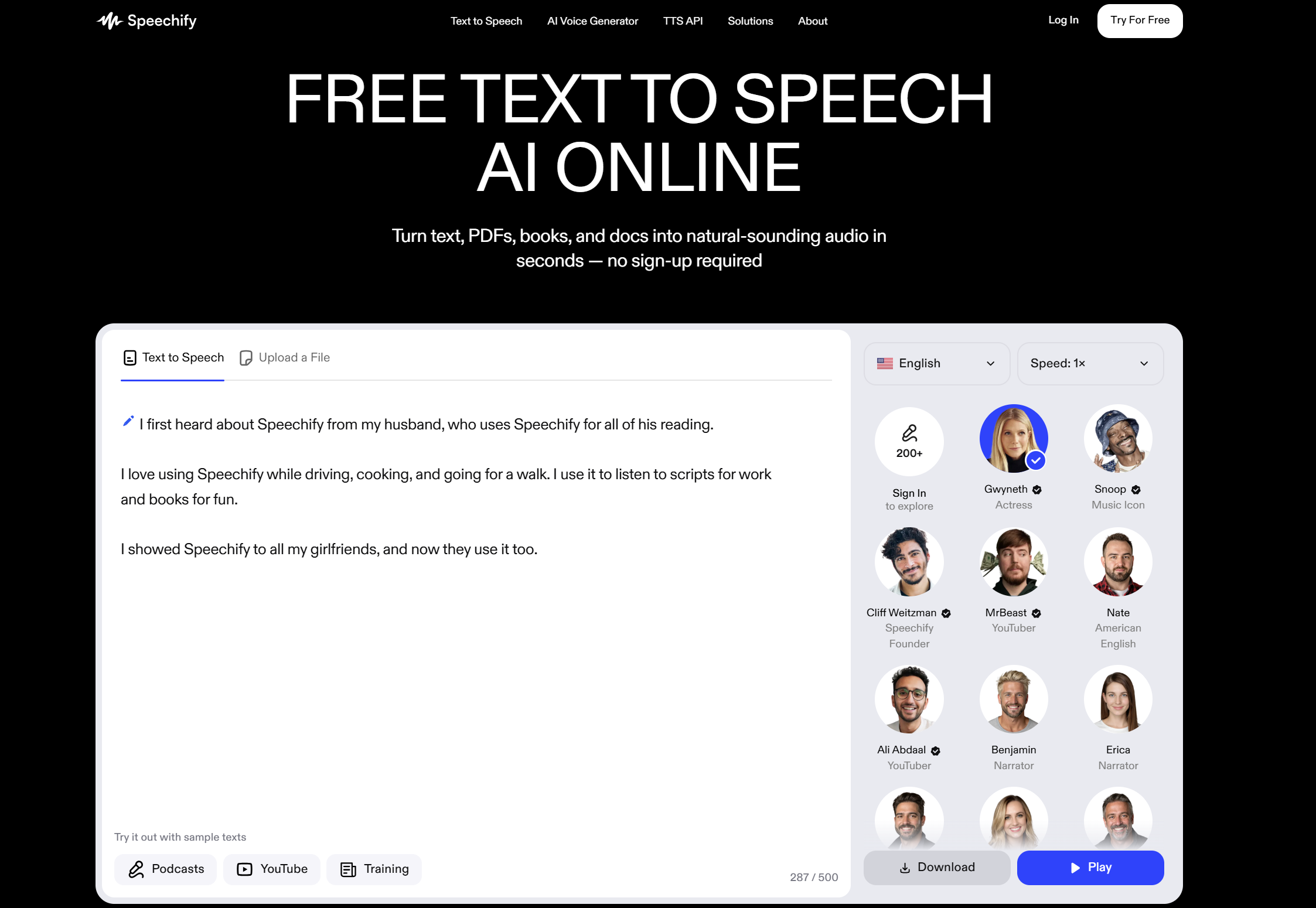 Speechify szöveg beszédbe