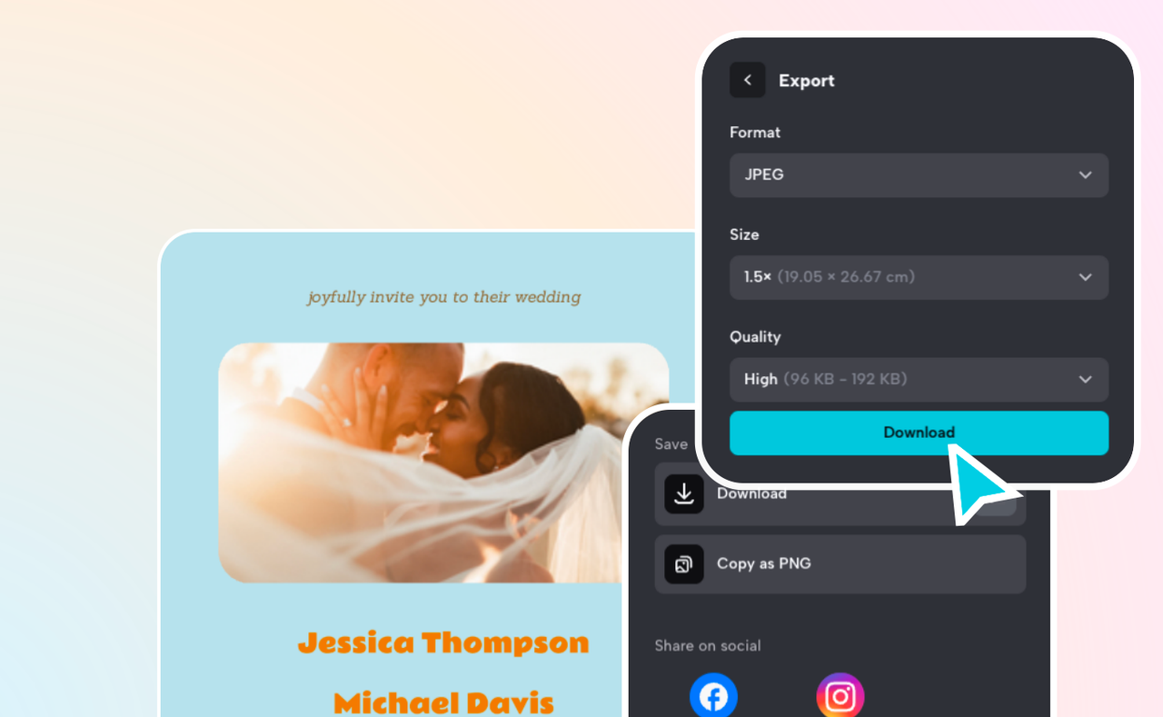 Save and Share Your Invitation