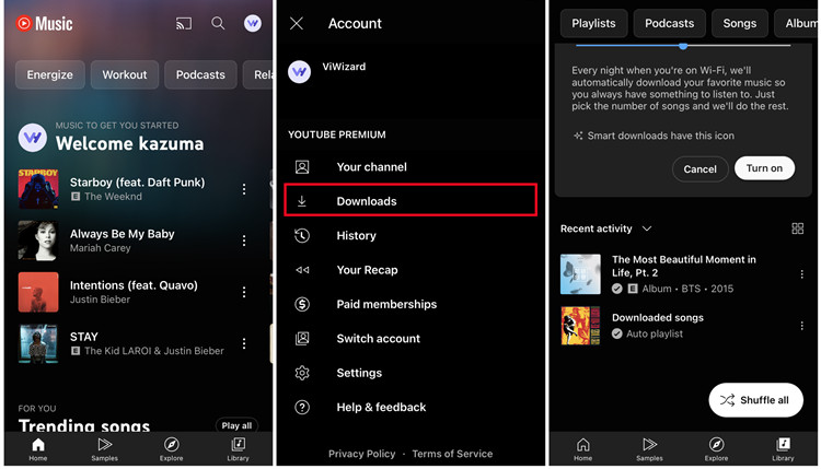 Szybki i łatwy sposób pobierania utworów z aplikacji mobilnej YouTube Music