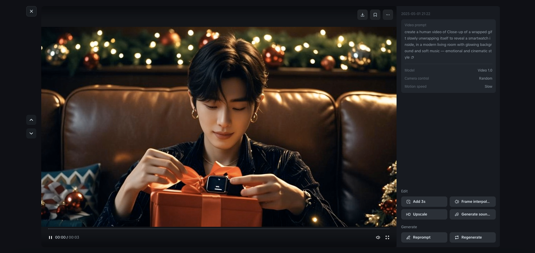 Video de revelación de regalos