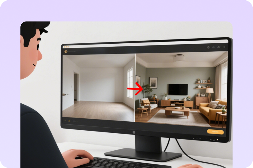 AI image replacement