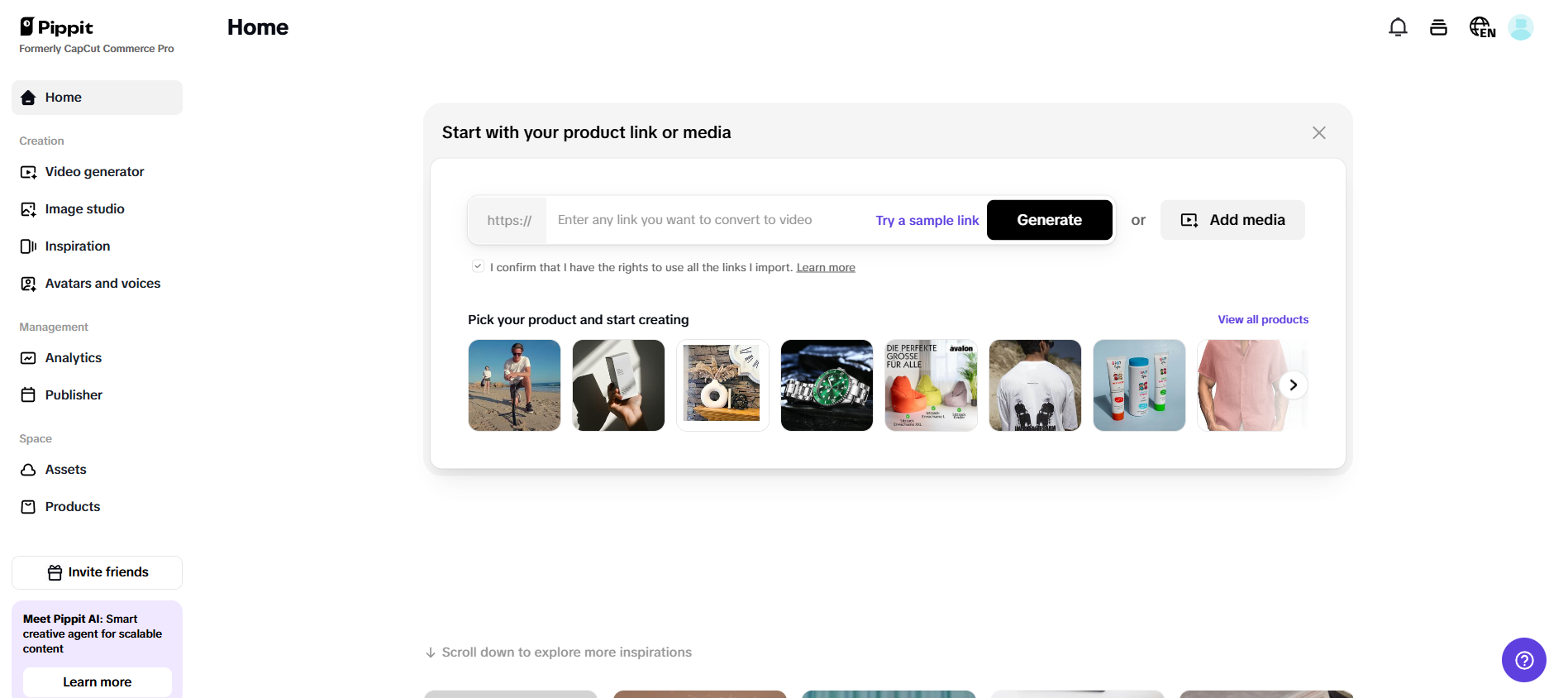 One-click video generation