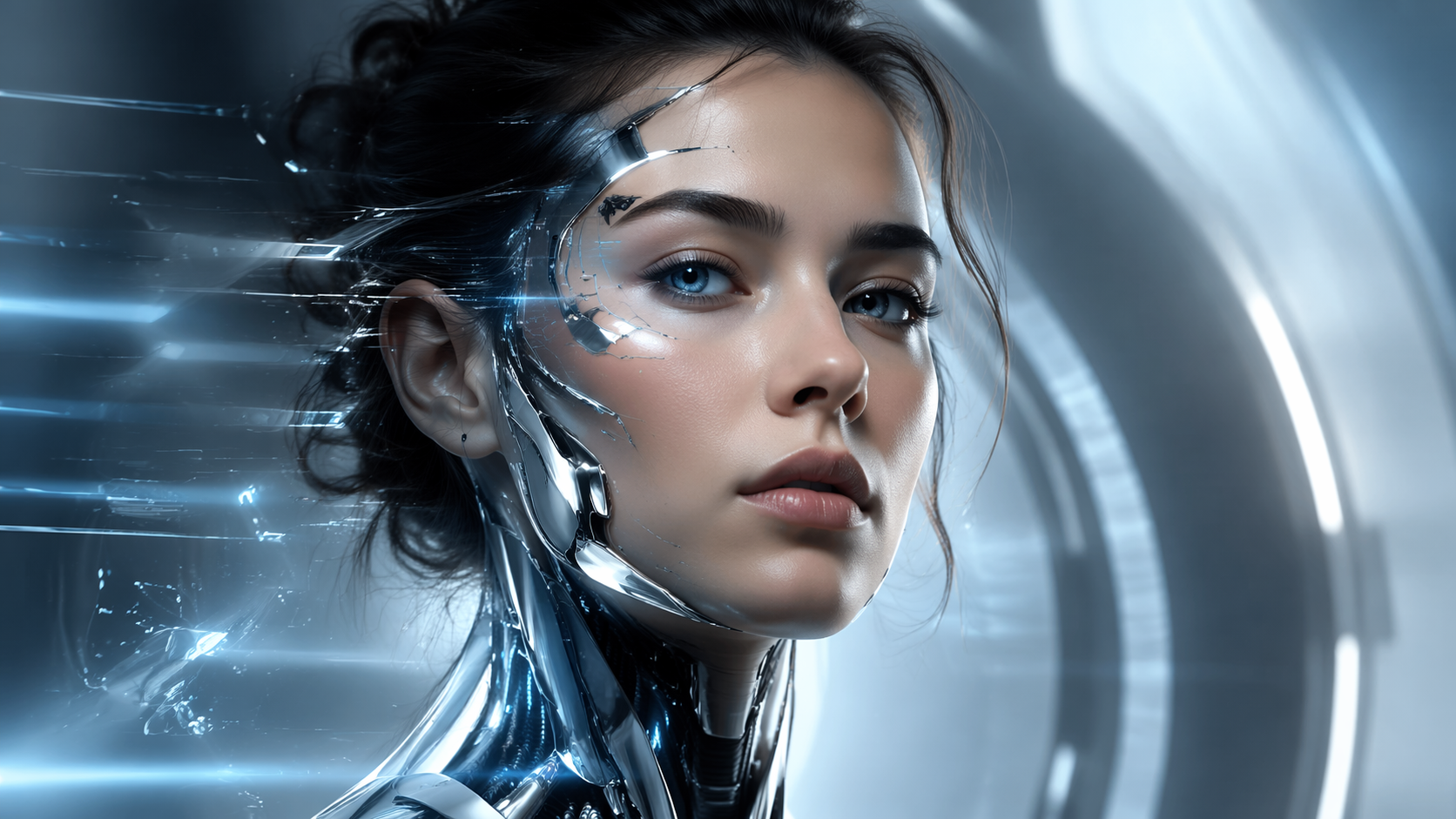 Dreamina AI cyborg filter 16:9 hero image