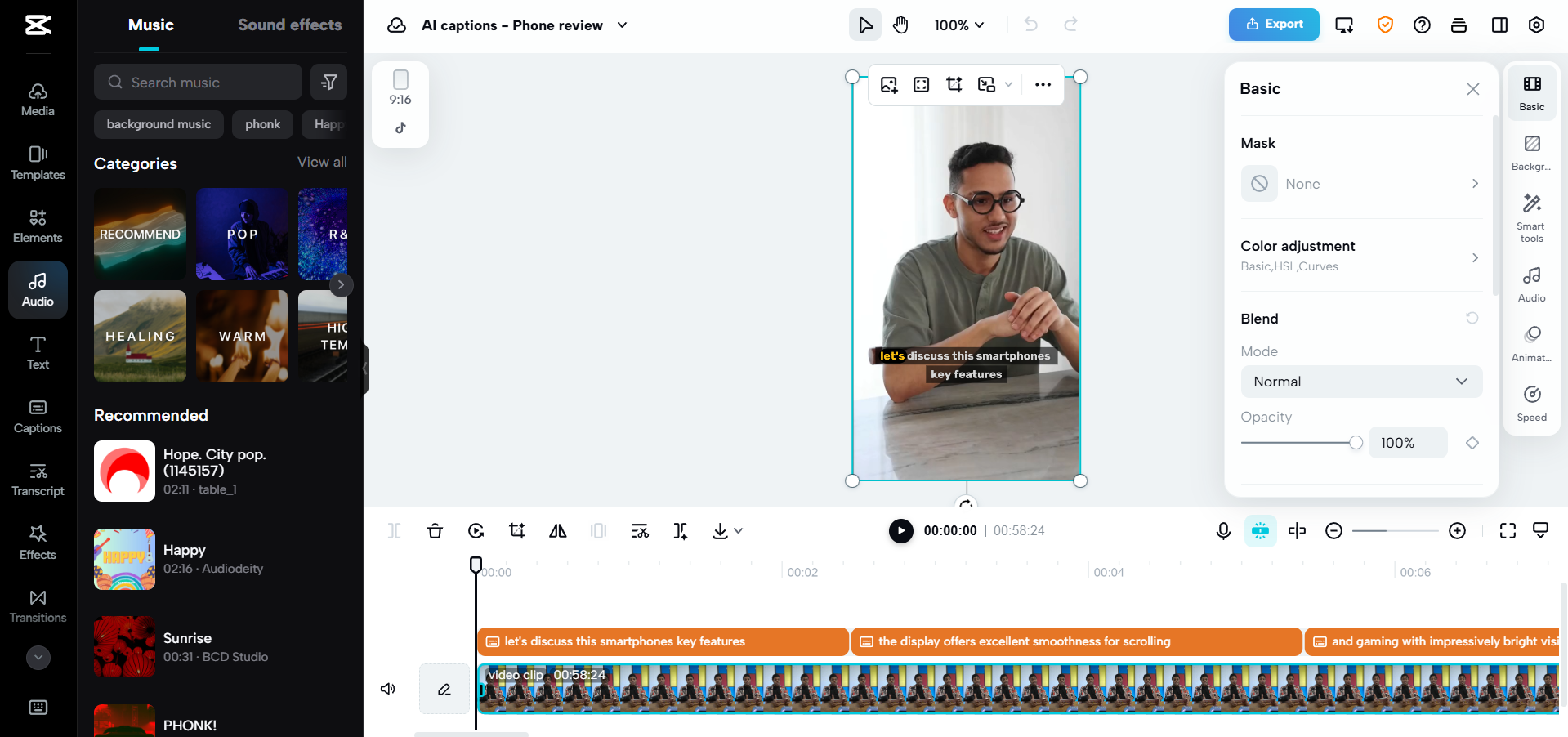 Nahtlose Integration des Videoeditors