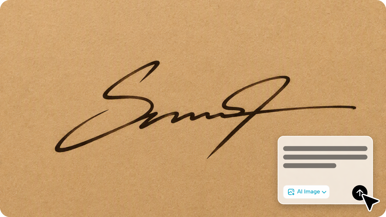 Generate any script style with text-to-image