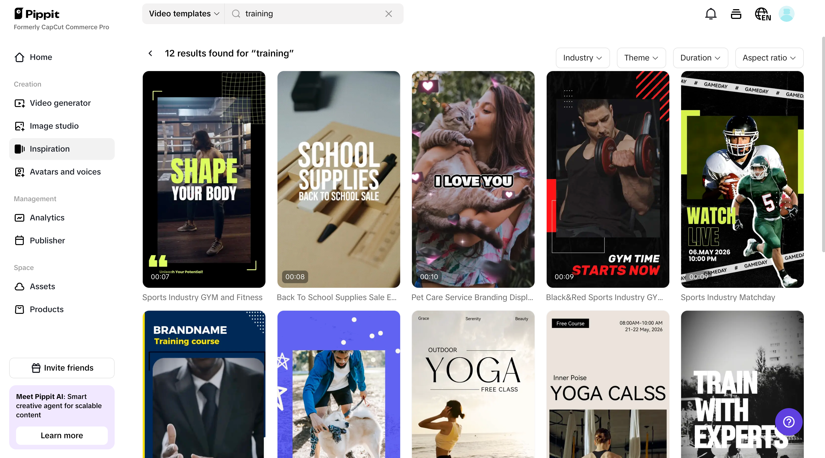 Training video script template
