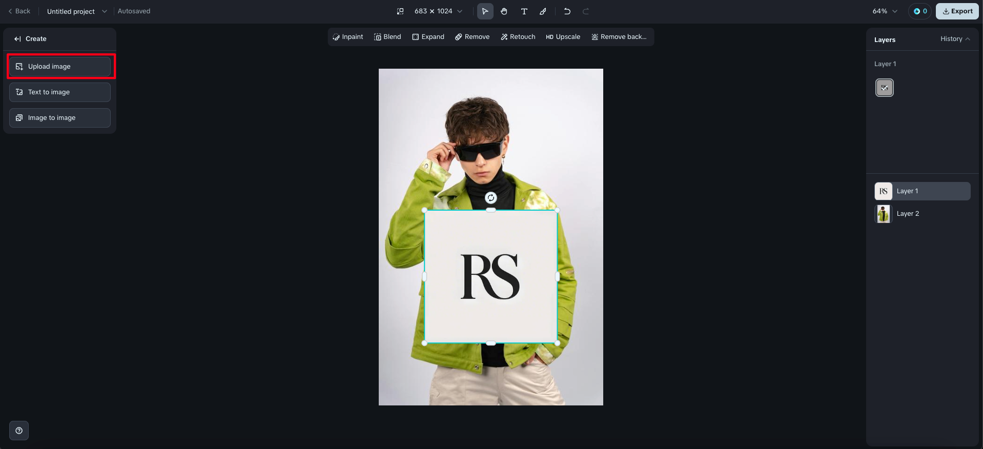 add logo in photo online