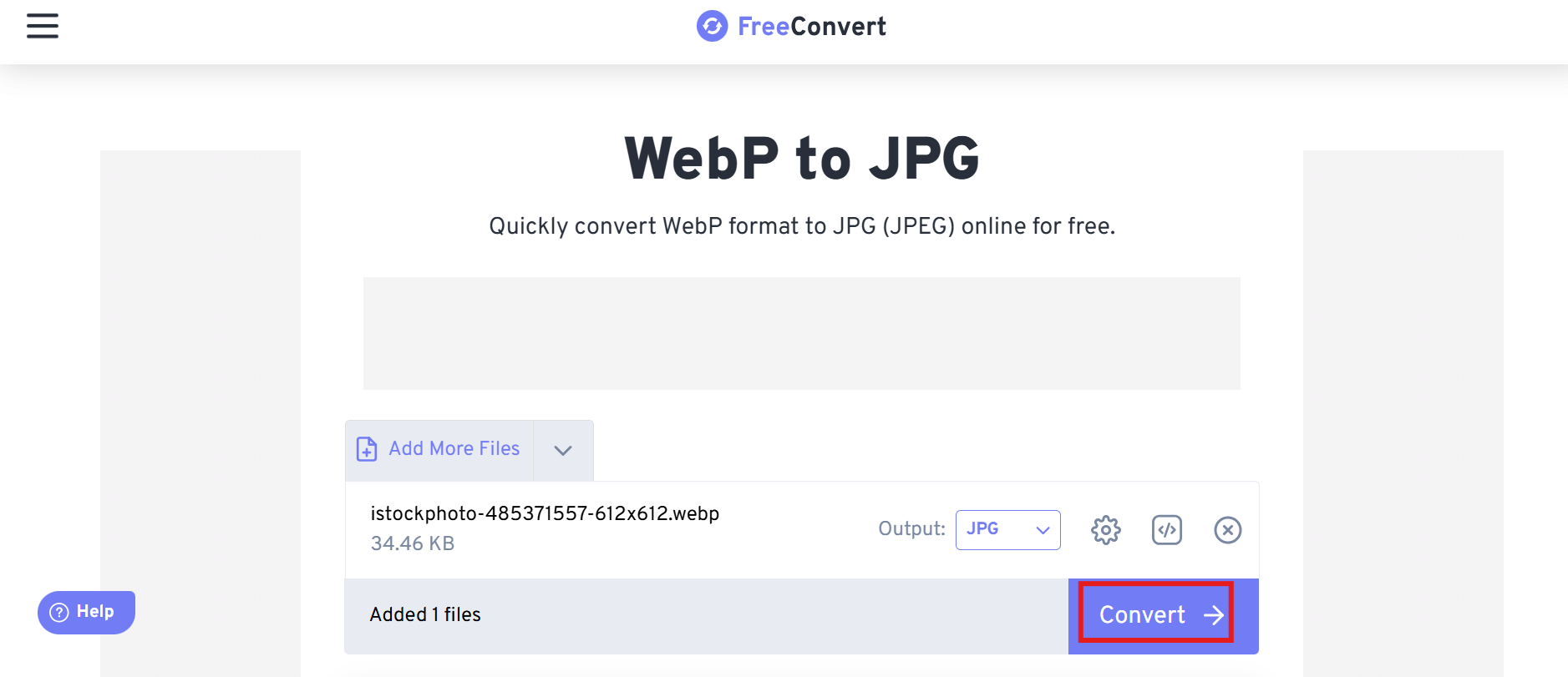 Convert to JPG