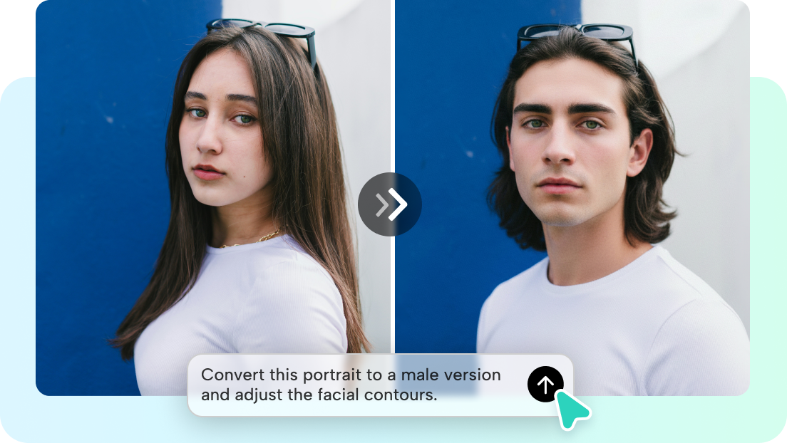 Date yourself challenge with AI gender swap