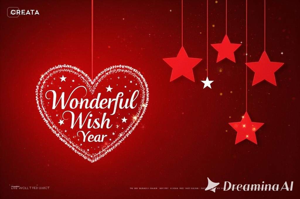 New year wish poster